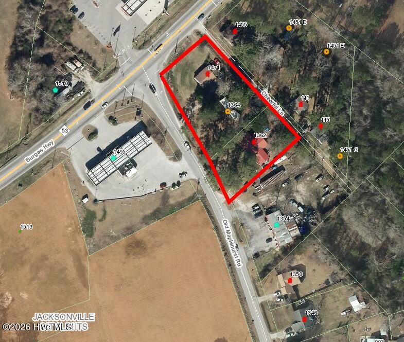 Exterior photo of 1471 Burgaw Highway, Jacksonville, NC 28540. MLS: 100580607