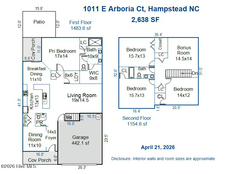Homes For Sale - 1011 E Arboria Drive<br/> Hampstead, NC 28443
