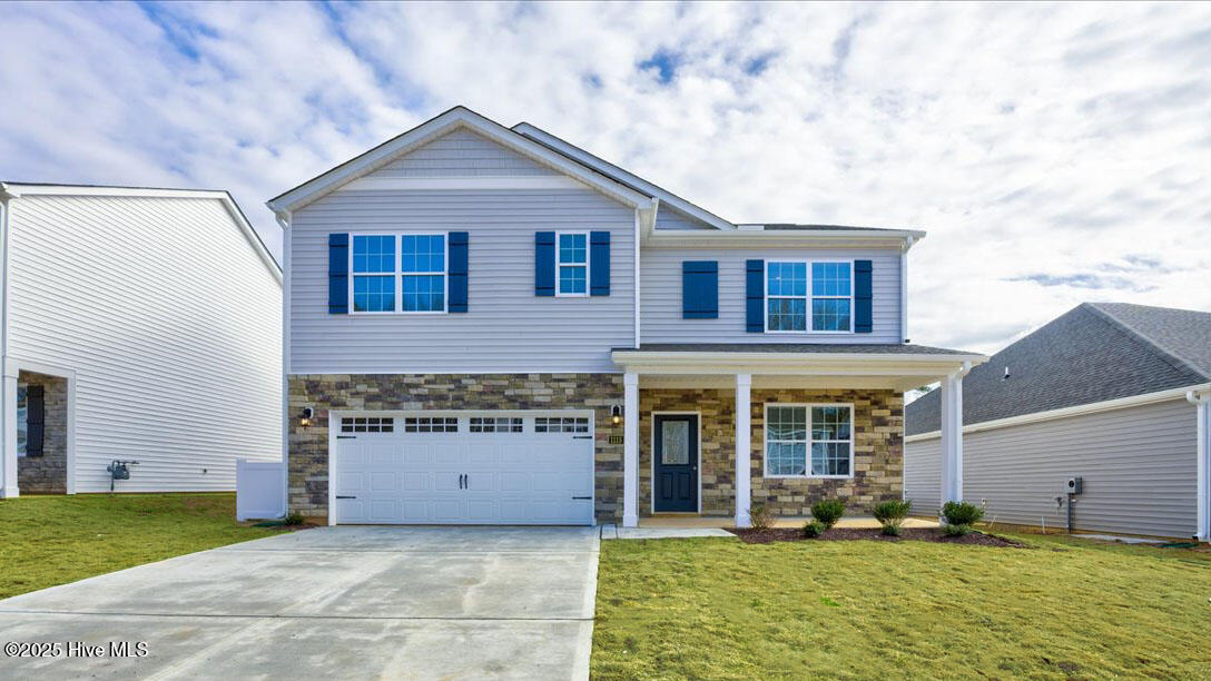 Come tour 2604 Westwood Avenue West! One of our new homes at Bedford Place, located in Wilson, NC.  The Hayden is one of our two-story plans featured at Bedford Place in Wilson, North Carolina, offering 3 modern elevations. The home features 5 bedrooms, 3 bathrooms, 2,511 sq. ft. of living space, and a 2-car garage. Upon entering the home, you'll be greeted by an inviting foyer connecting to a home office, then lead into the center of the home. This open-concept space features a large living room, dining area, and functional kitchen. The kitchen is equipped with a walk-in pantry, stainless steel appliances, and center island with a breakfast bar. Also located on the first floor, located off the living room, is a convenient guest bedroom and full bathroom. The Hayden upstairs features a spacious primary bedroom, complete with walk-in closet and primary bathroom with dual vanities. The additional three bedrooms share a third full bathroom. There is an upstairs loft space, perfect for family entertainment, gaming, or a reading area. With its luxurious design the Hayden is the perfect place to call home. Quality materials and workmanship throughout, with superior attention to detail, plus a one-year builder's warranty and 10-year structural warranty. Your new home also includes our smart home technology package! Do not miss this opportunity to make the Hayden yours at Bedford Place. * Photos are not of actual home or interior features and are representative of floor plan only. *