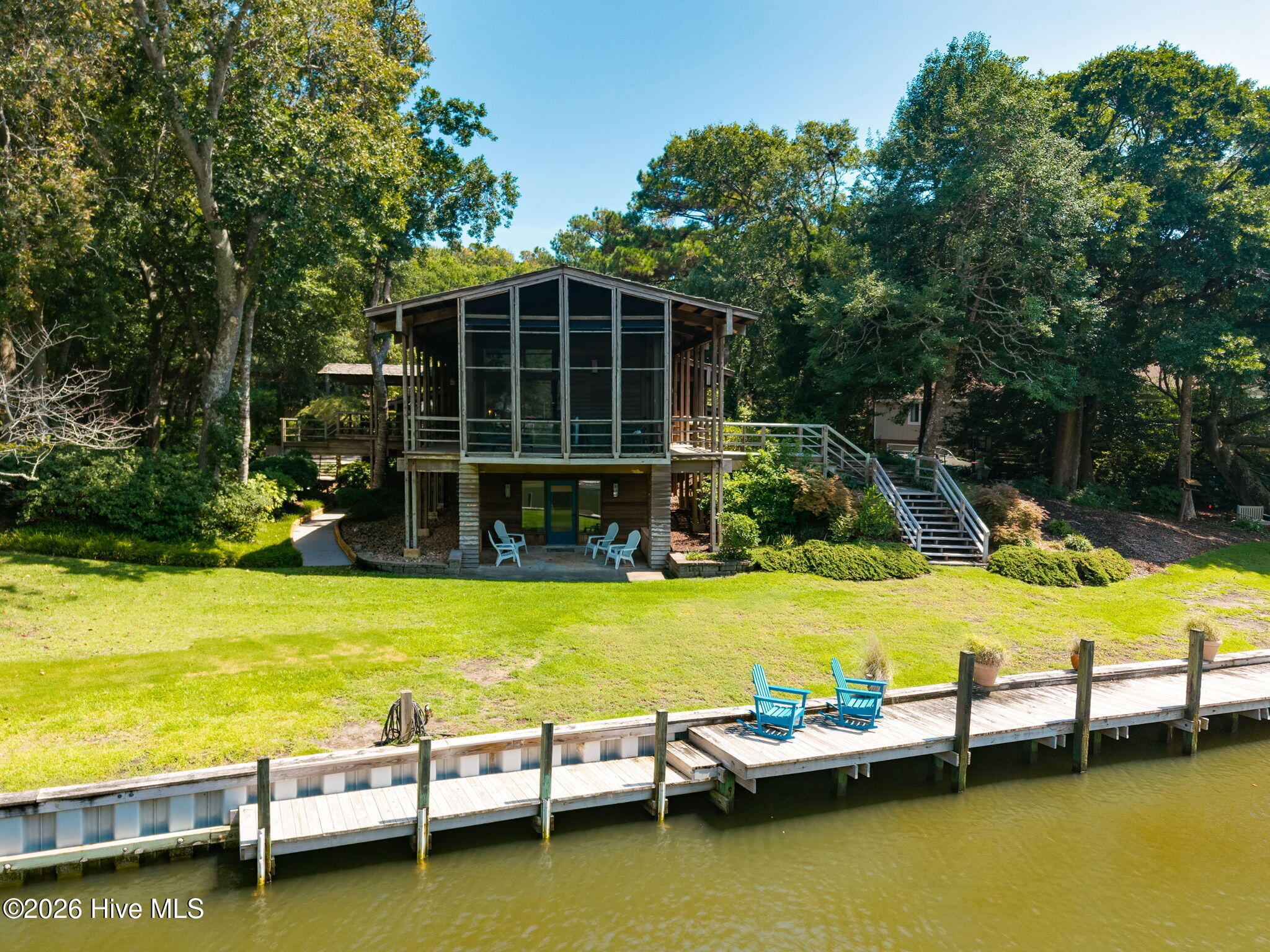 Aerial of dock