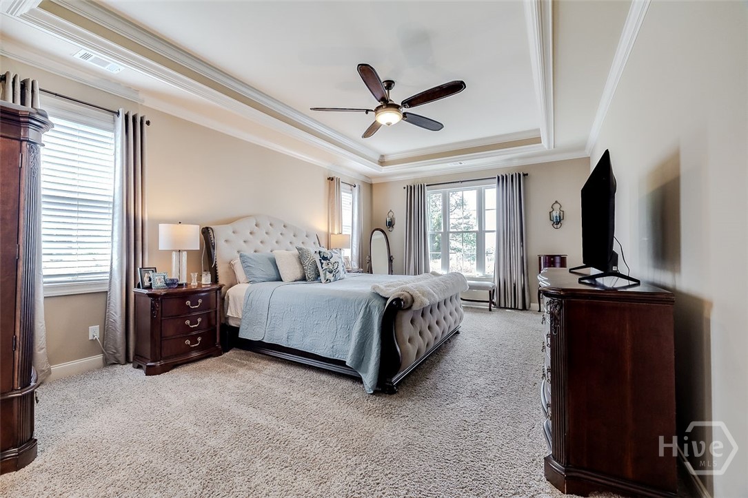 Primary suite, extra large with access to the back porch