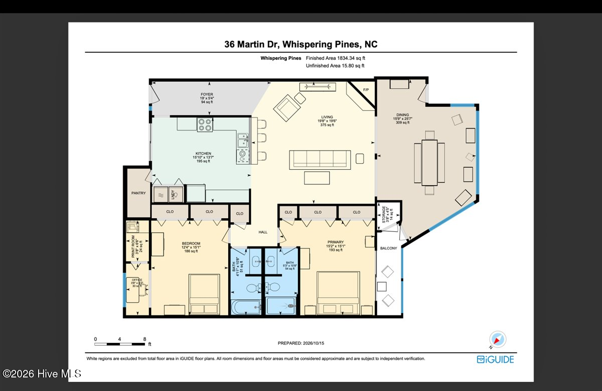 Exterior photo of 36 Martin Drive Unit D, Whispering Pines, NC 28327. MLS: 100609720