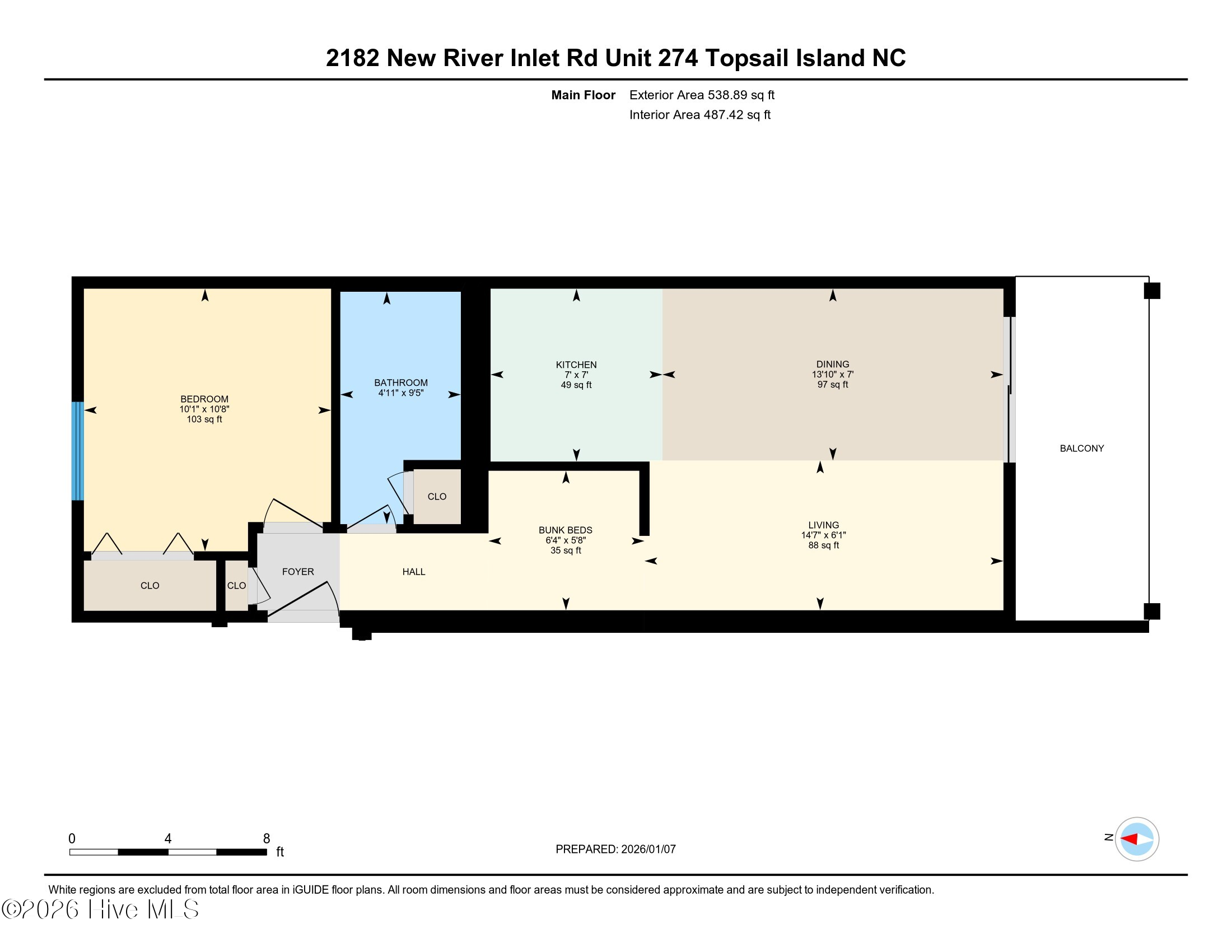 Condo For Sale - 2182 New River Inlet Road #UNIT 274<br/> Onslow County, North Topsail Beach, NC 28460