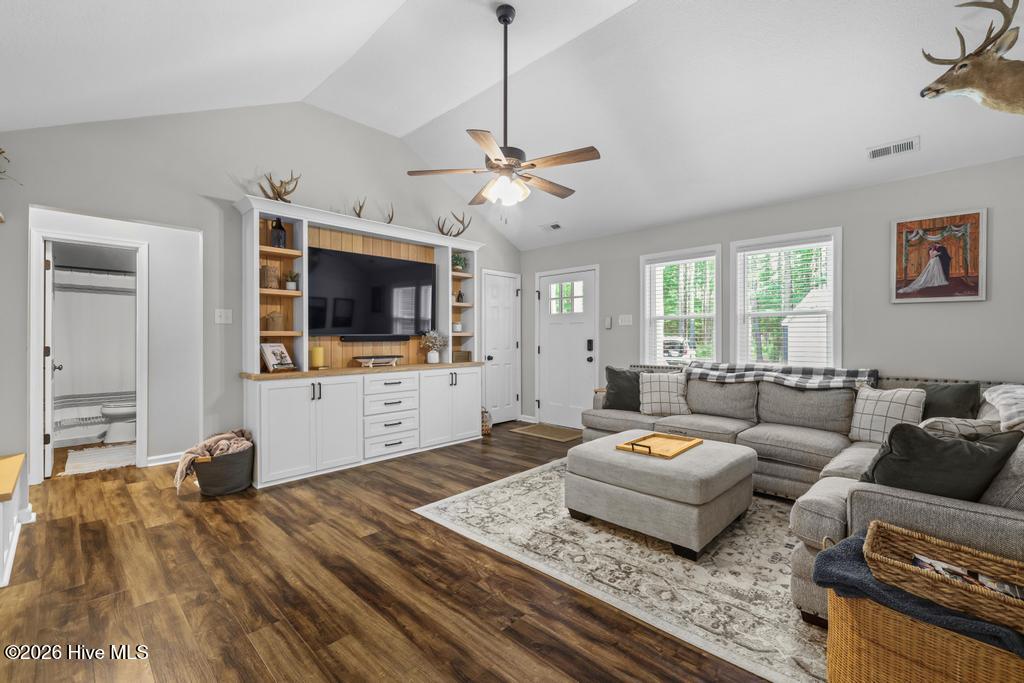Great Room with built ins.