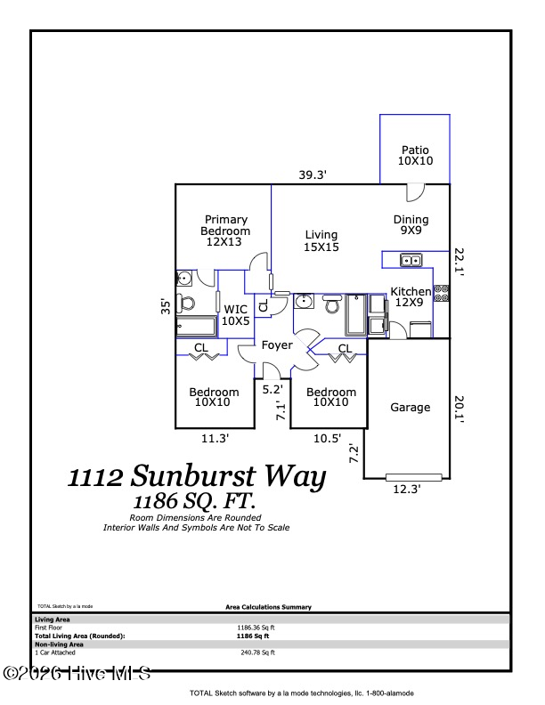 Exterior photo of 1112 Sunburst Way, Leland, NC 28451. MLS: 100606154
