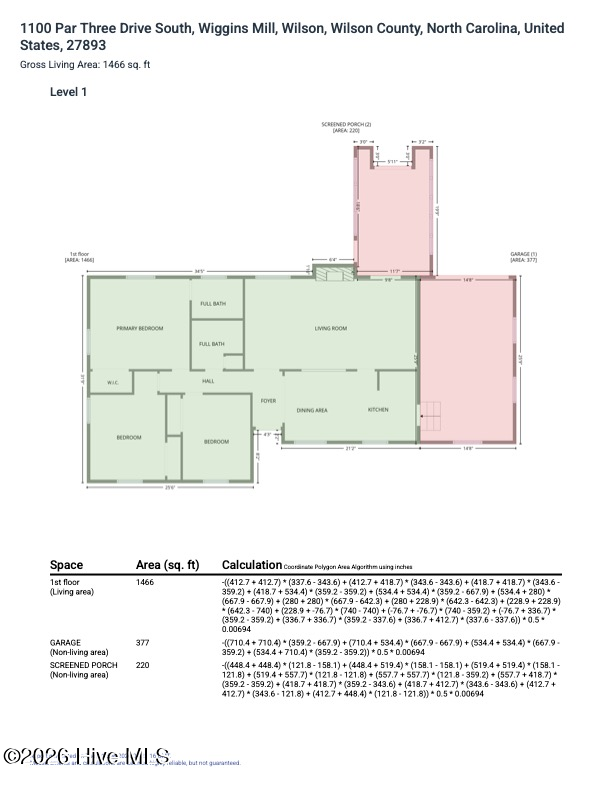 Exterior photo of 1100 Par Three Drive S, Wilson, NC 27893. MLS: 100600994