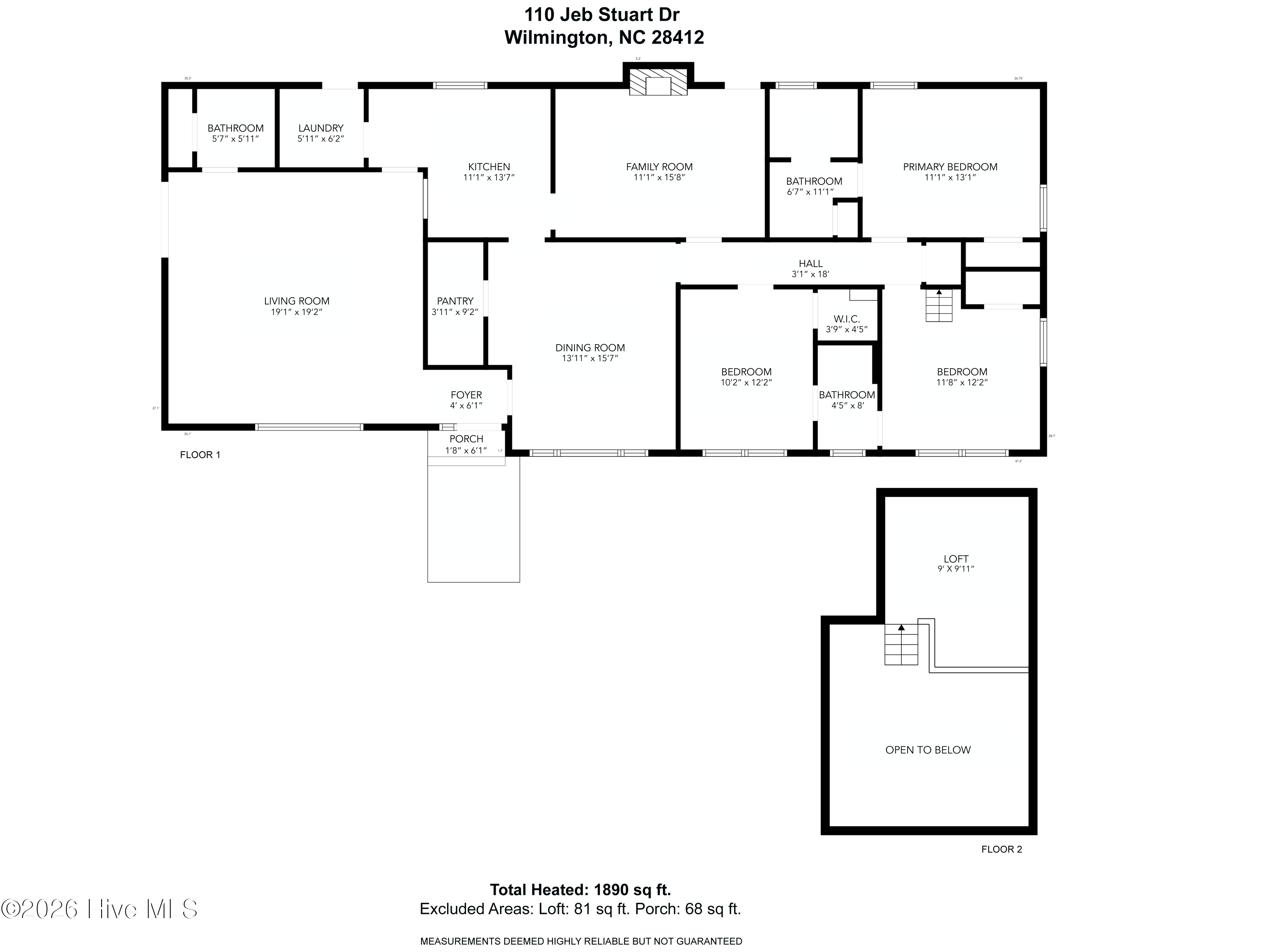 Exterior photo of 110 Jeb Stuart Drive, Wilmington, NC 28412. MLS: 100564742