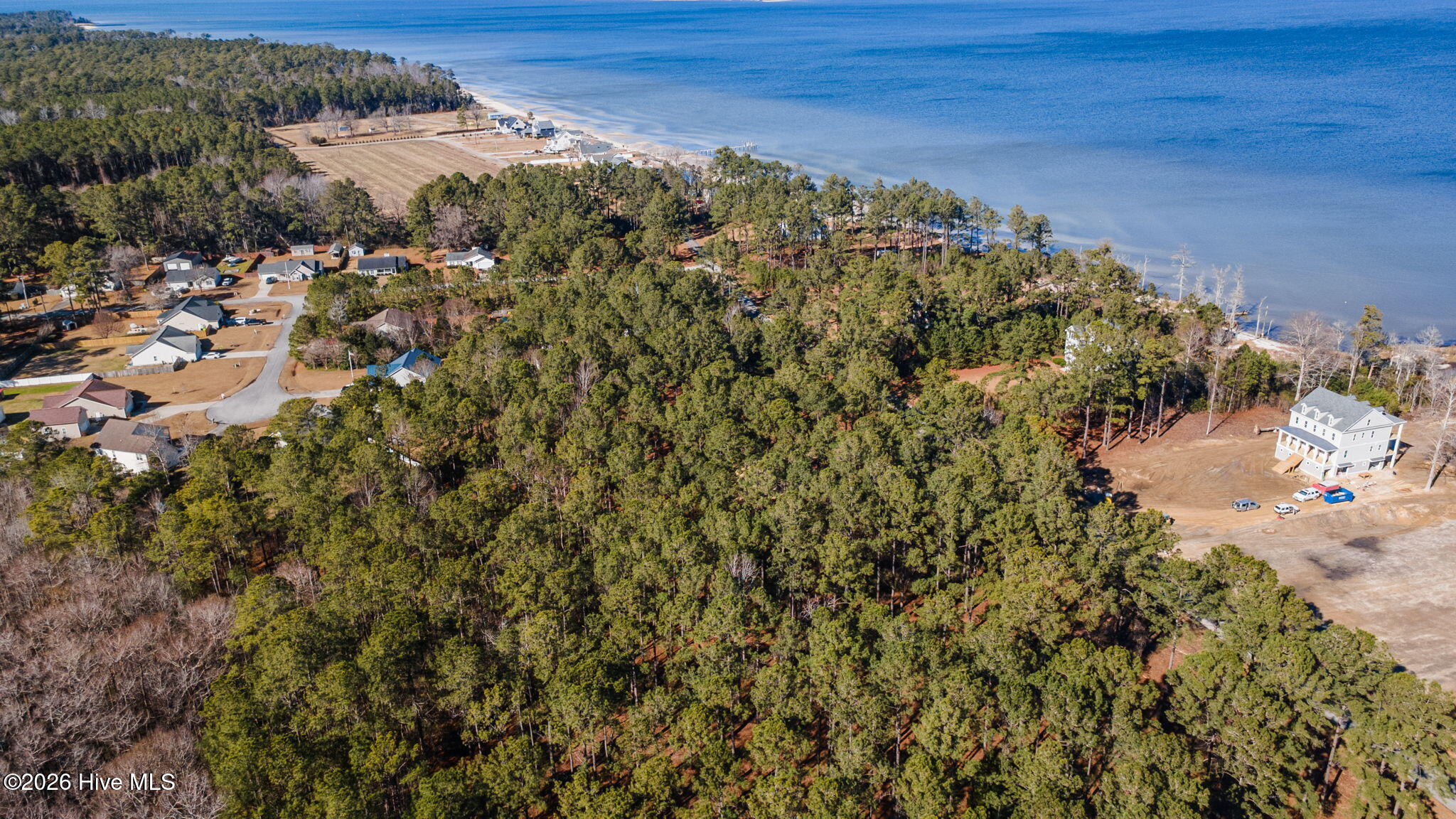 Drone footage of lot