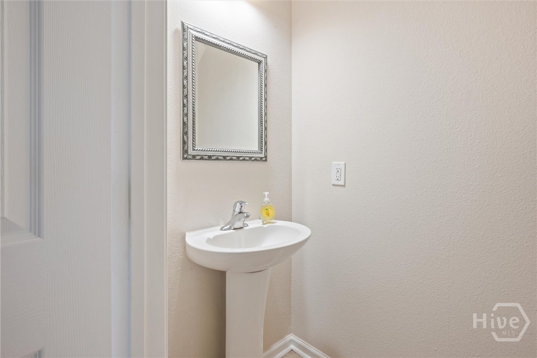 Main level half bath.