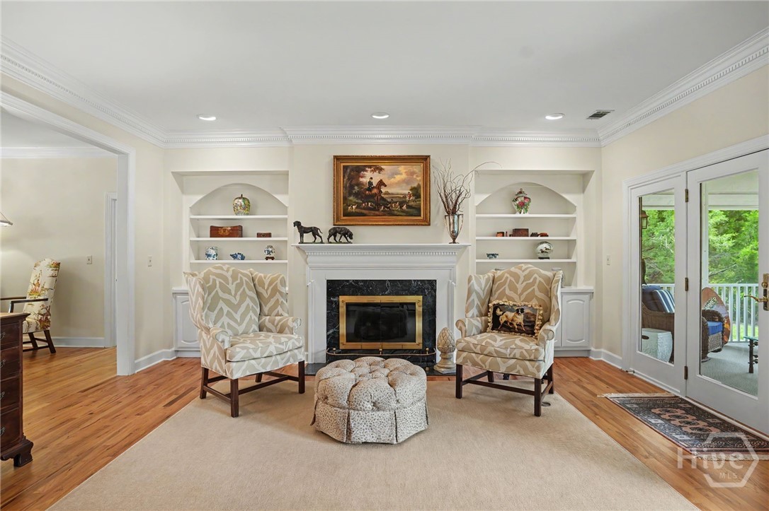 Living Room with built-ins