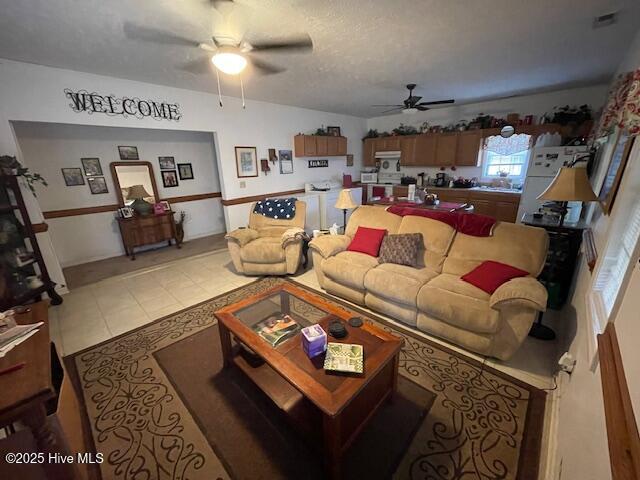 LIVING AREA AND KITCHEN