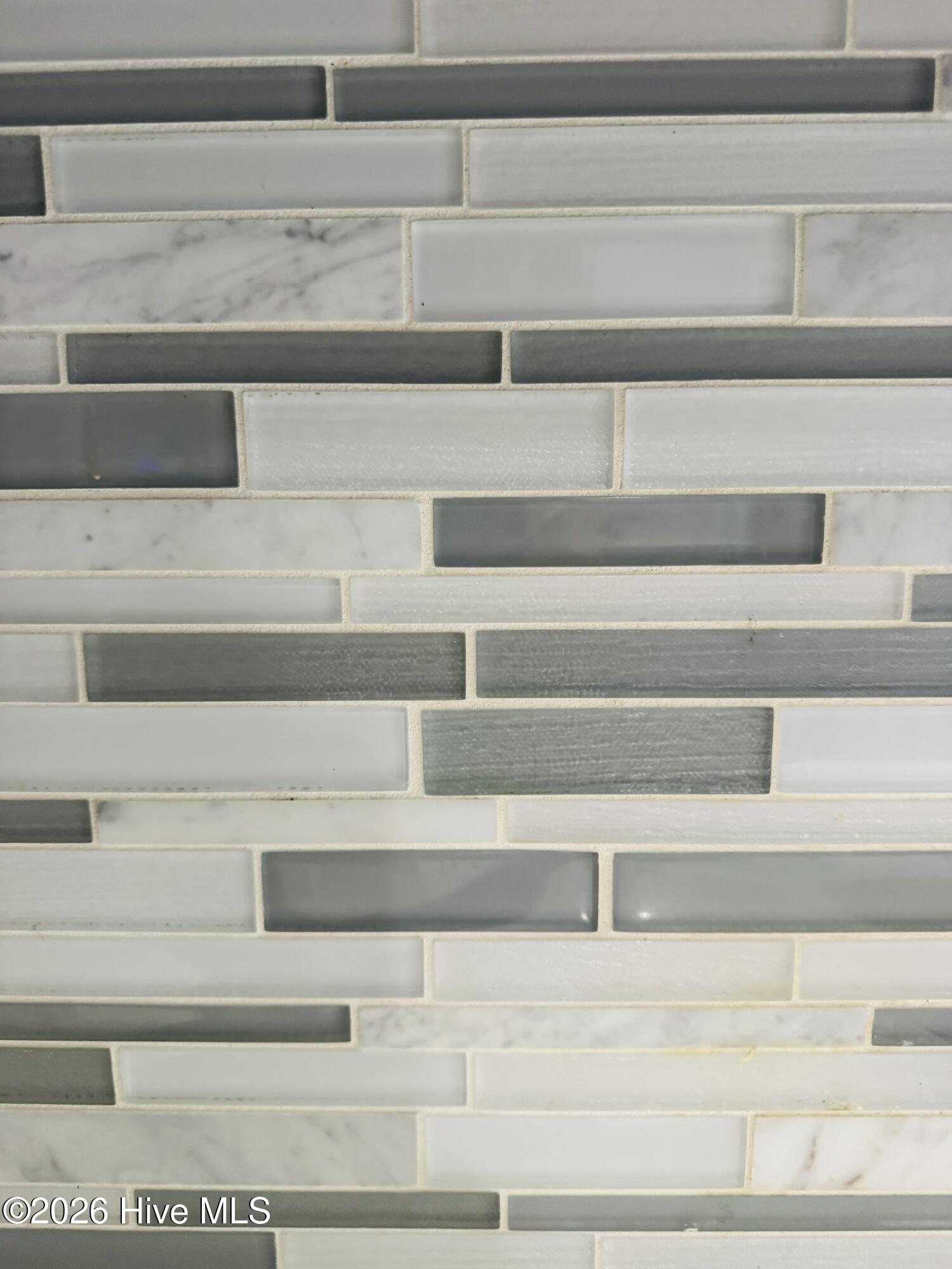 Tiled back splash