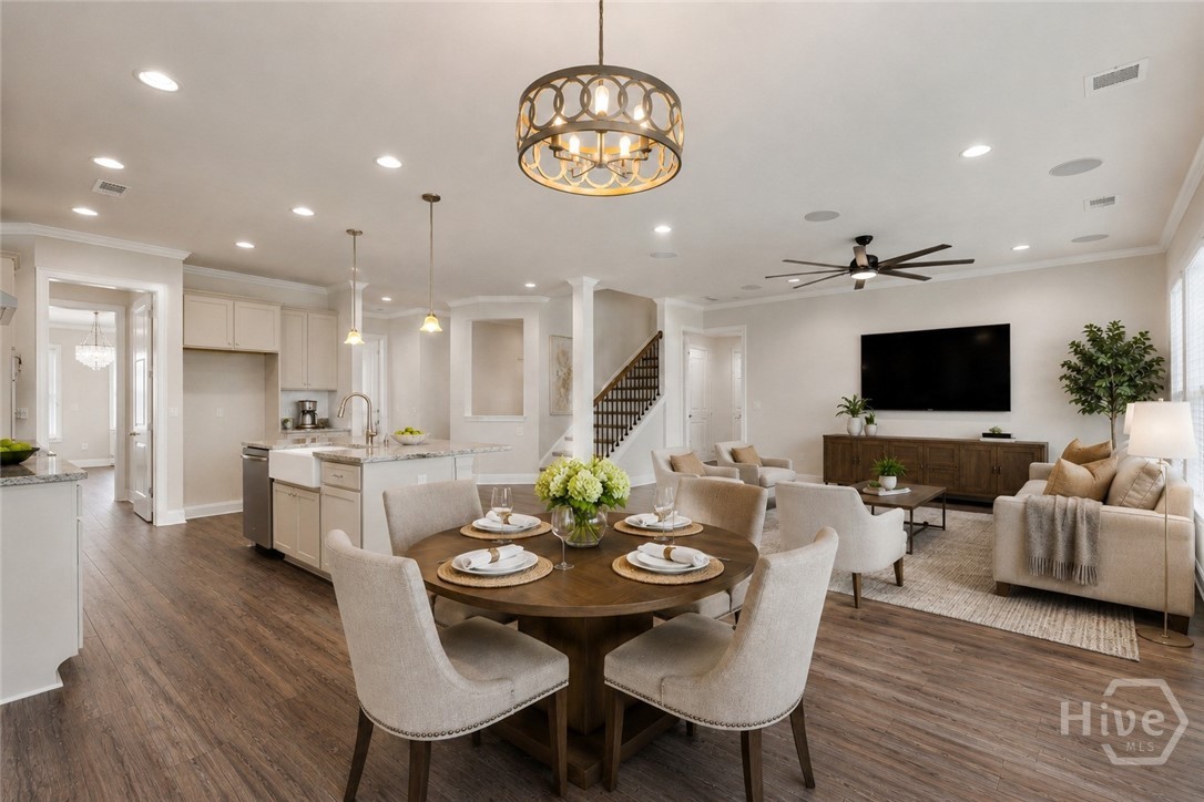 Great Room (staged virtually)
