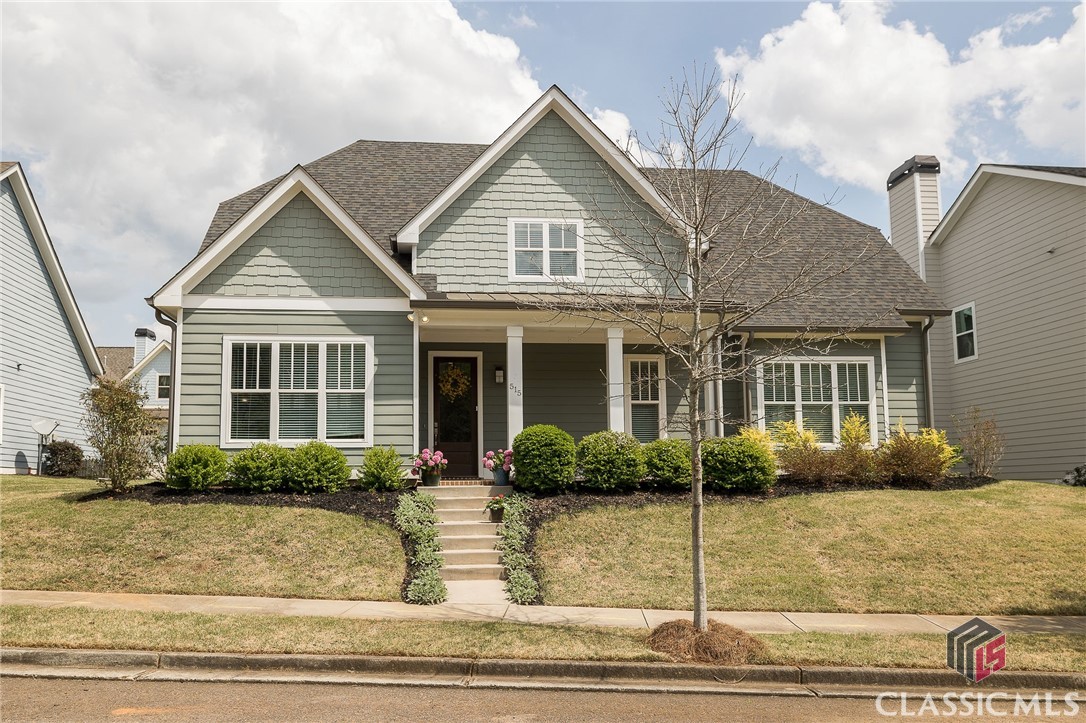 Looking for a home that combines the classic charm of Oak Grove with modern functionality? Look no further than 515 Red Bluff Drive. This impressive home was designed and built in 2017 by award-winning builder Jared York, and boasts prime location across from neighborhood green space backing up to a creek, offering more privacy than most of the other homes in the community. With numerous upgrades both inside and out, this home is sure to exceed your expectations. Enjoy relaxing on the expansive screened porch and appreciate the convenience of built-ins in the laundry room and garage/mud room entry. You won’t want to miss the unique, stone tiled closet-turned-bar, which is sure to impress your guests! Bask in the natural light of the front office, which offers versatility as a sitting area, TV room, or playroom. The main floor primary suite is a spacious, tucked away retreat with an inviting sitting area within the bedroom. The spa-like bathroom boasts an expansive shower and a stylish contemporary tub, ensuring a luxurious and relaxing experience. Upstairs you’ll find one bedroom en suite with it’s own bathroom, and a bonus room and bedroom with a shared bathroom. With its own closet, the bonus room could easily be transformed into an additional bedroom if desired. This home offers an incredible amount of storage space, with ample linen and coat closets, as well as convenient attic storage that is easily accessible. Only four miles from Normaltown, three miles to the loop, and five miles from downtown, Oak Grove is a lifestyle community with sidewalks, alleyways, two pools, tennis courts, walking and bike trails, a playground, dog park, and rentable clubhouse. The HOA also covers trash and lawn maintenance. The front of the Oak Grove neighborhood is now home to a shopping center that includes a newly opened Publix grocery store.