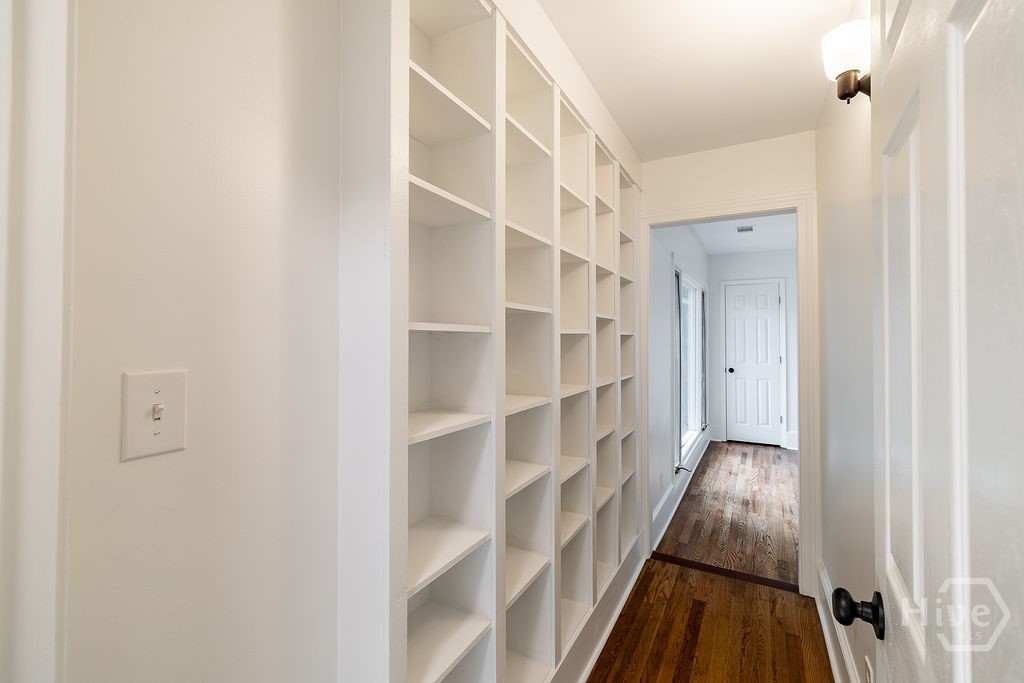 Built ins leading to secondary bedroom.  Could be