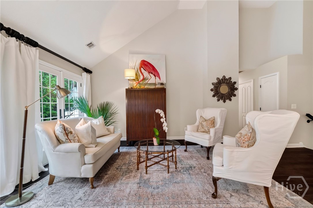 Family Room with Cathedral ceiling