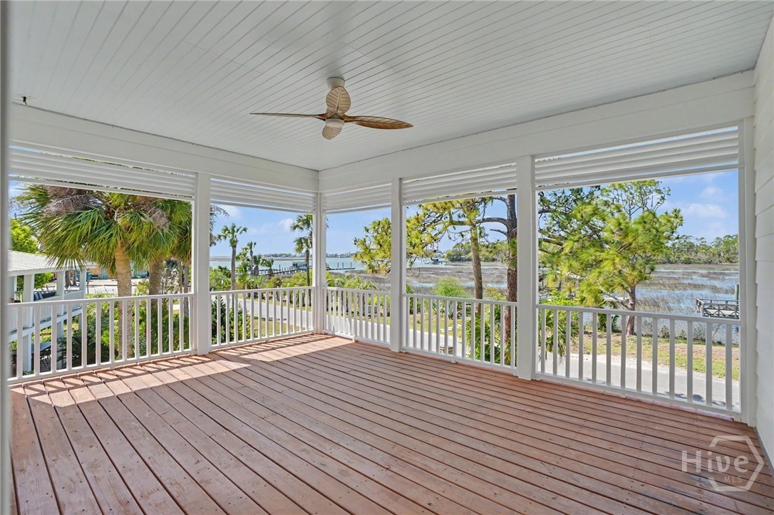Second Floor - Huge Balcony overlooking Tybee Creek and Horsepen Creek