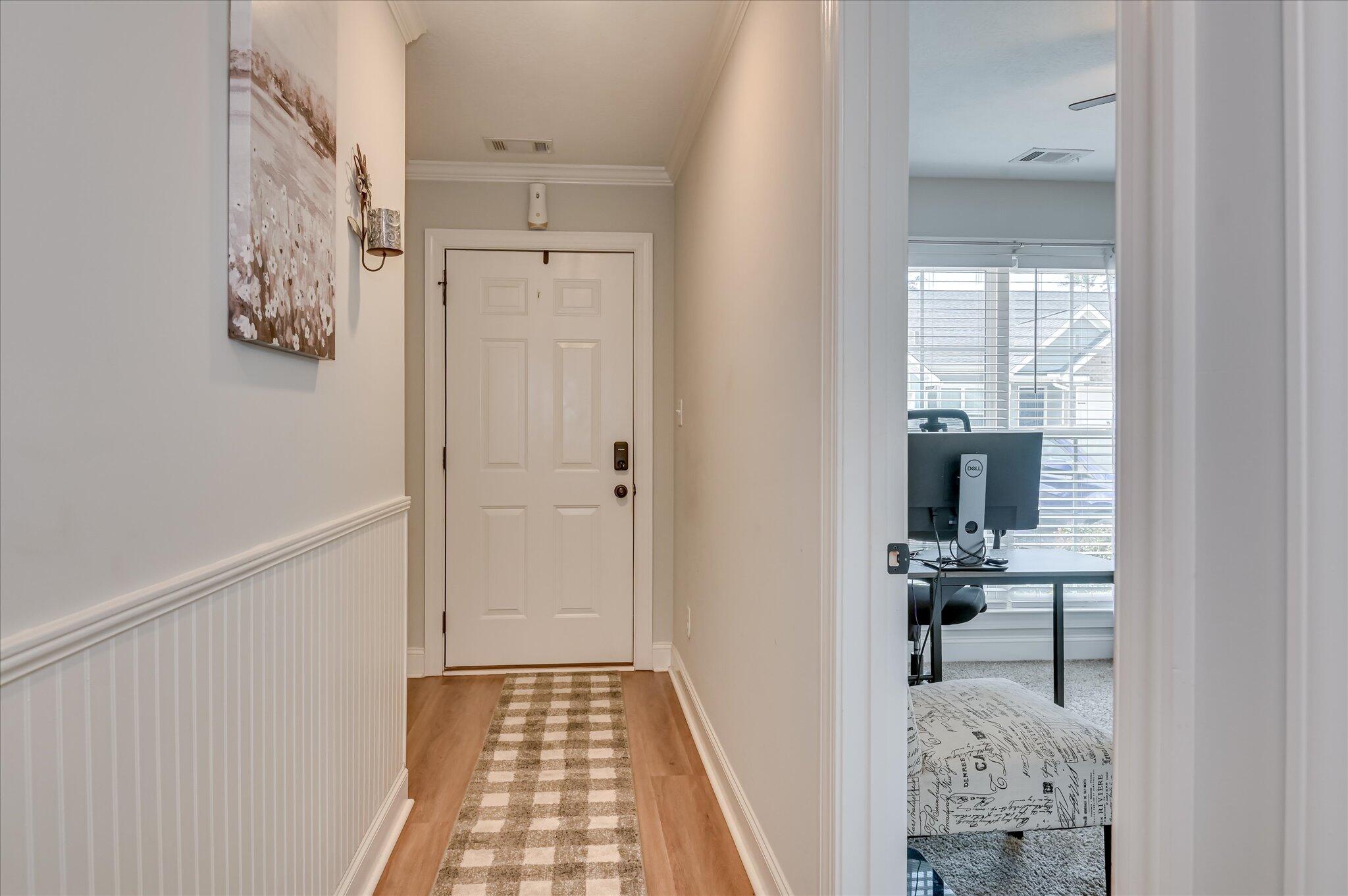 Hall toward the door