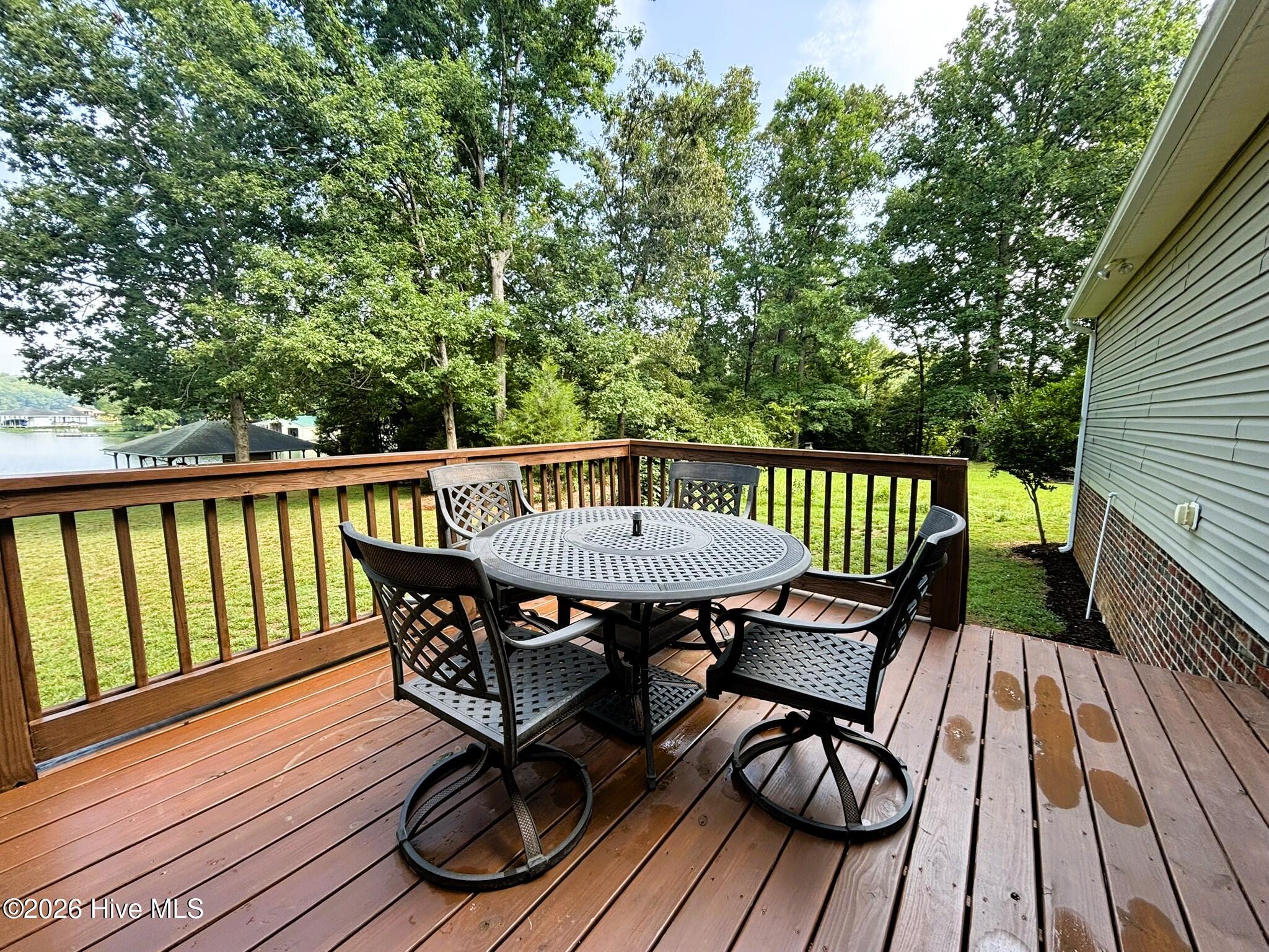 Deck, facing Lake Tillery