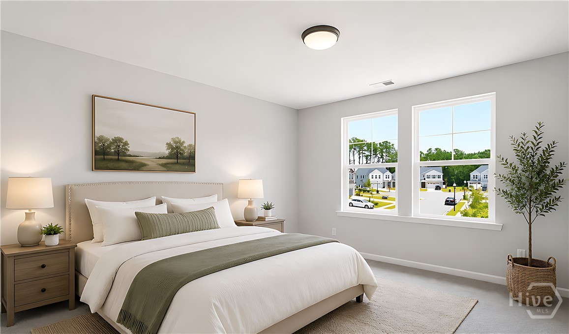 Professionally staged secondary bedroom