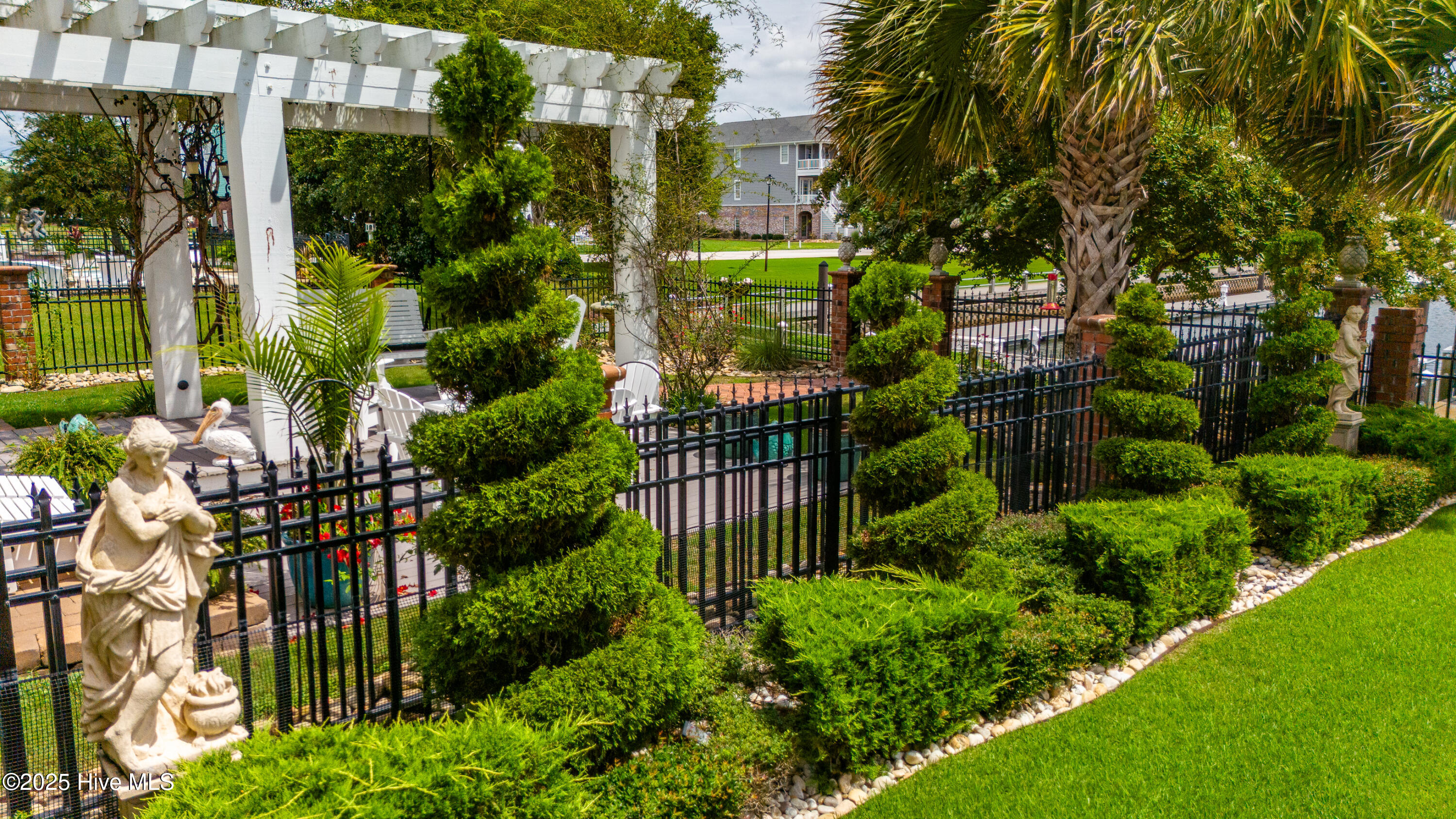 Impeccably landscaped backyard