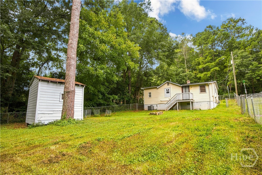 Backyard from near back fence