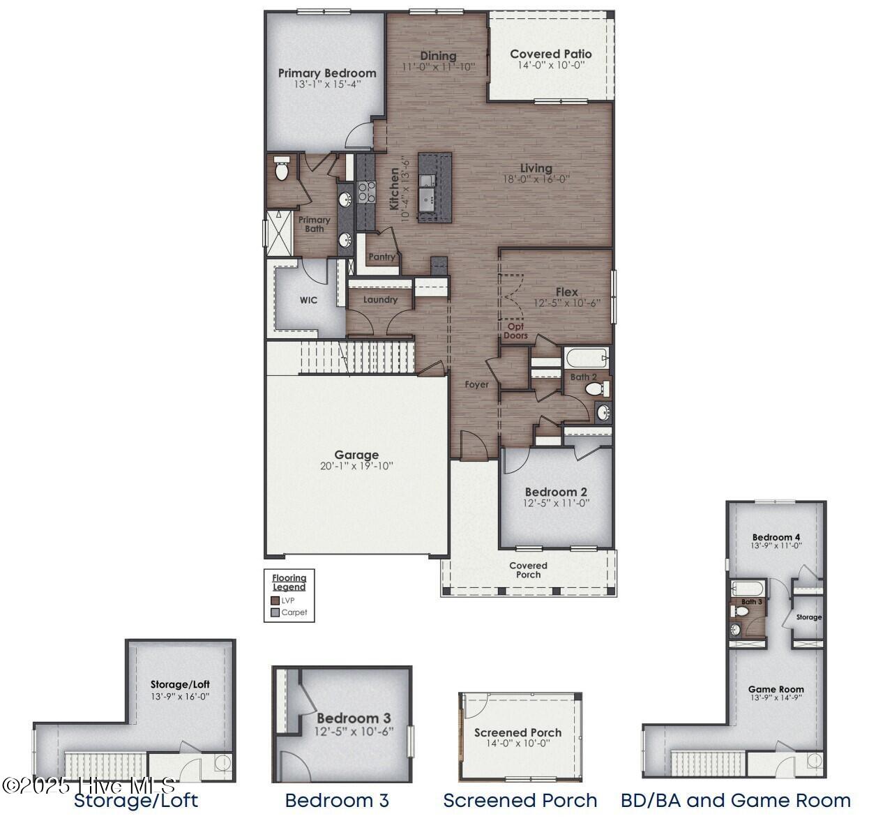 Bradford Second Floor Options