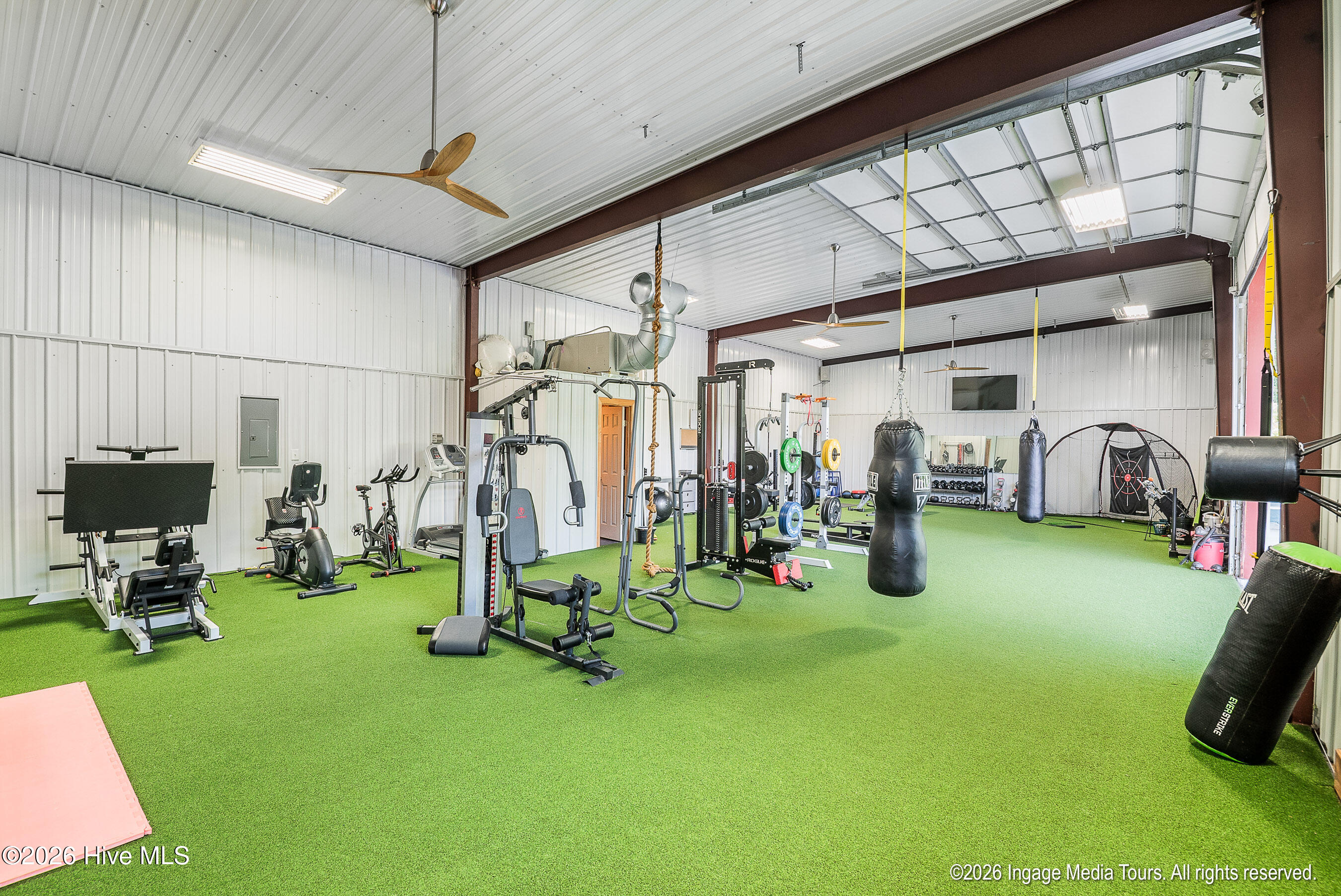 Interior of gym.