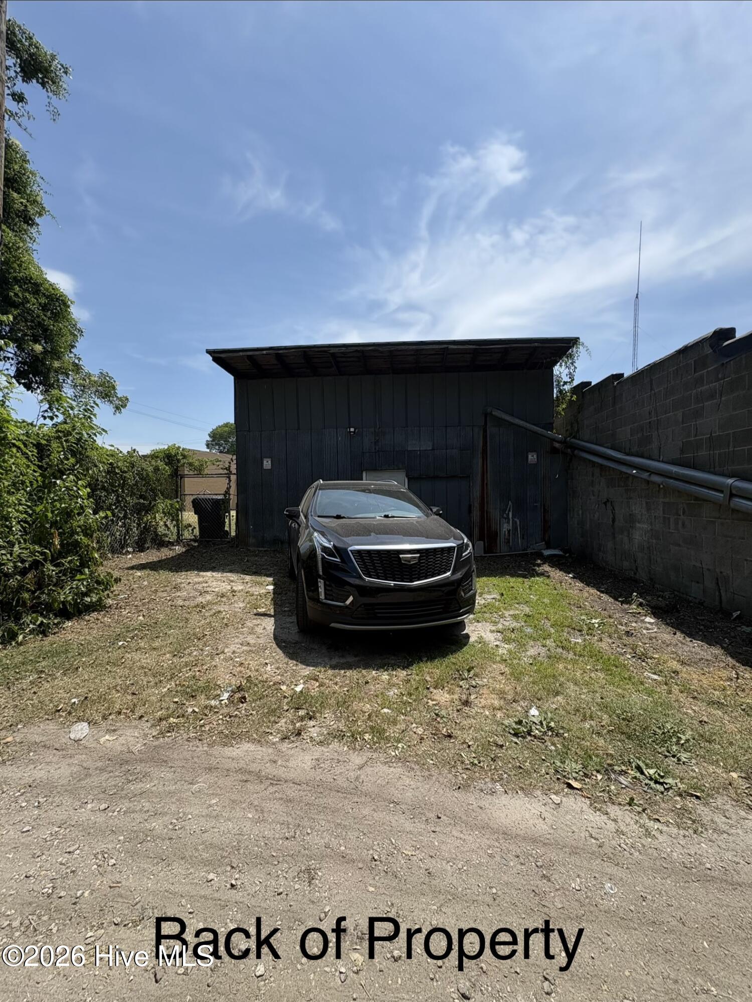 Parking in the back of the property