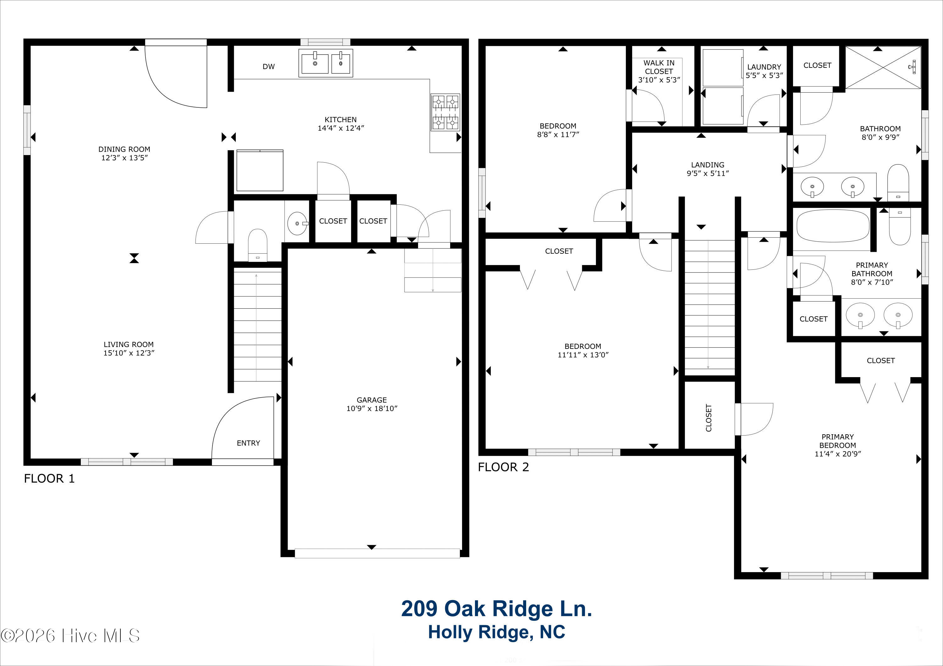 209 Oak Ridge Lane, Holly Ridge, NC, 28445
