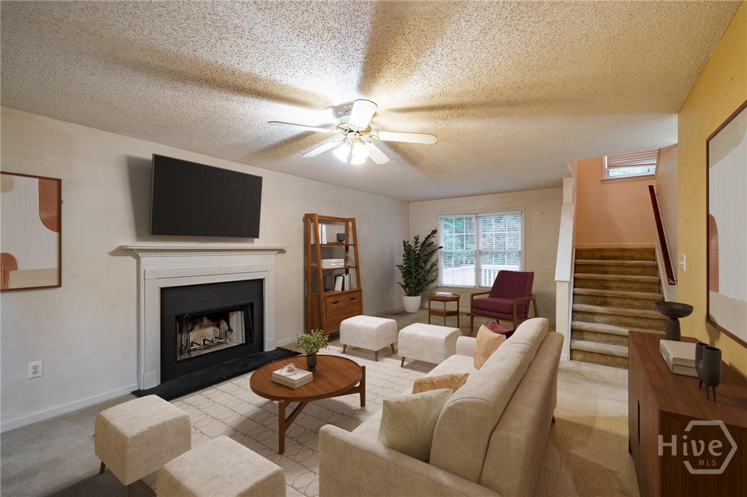 Virtually Staged Living Room
