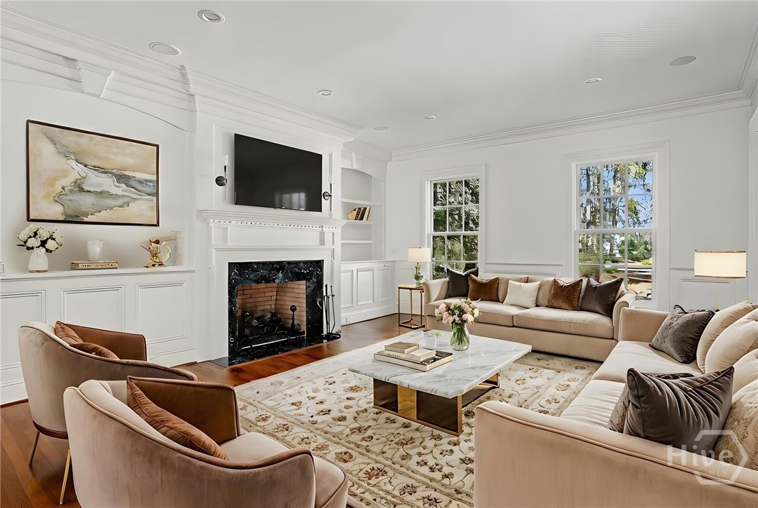 Virtually Staged Formal Living Room