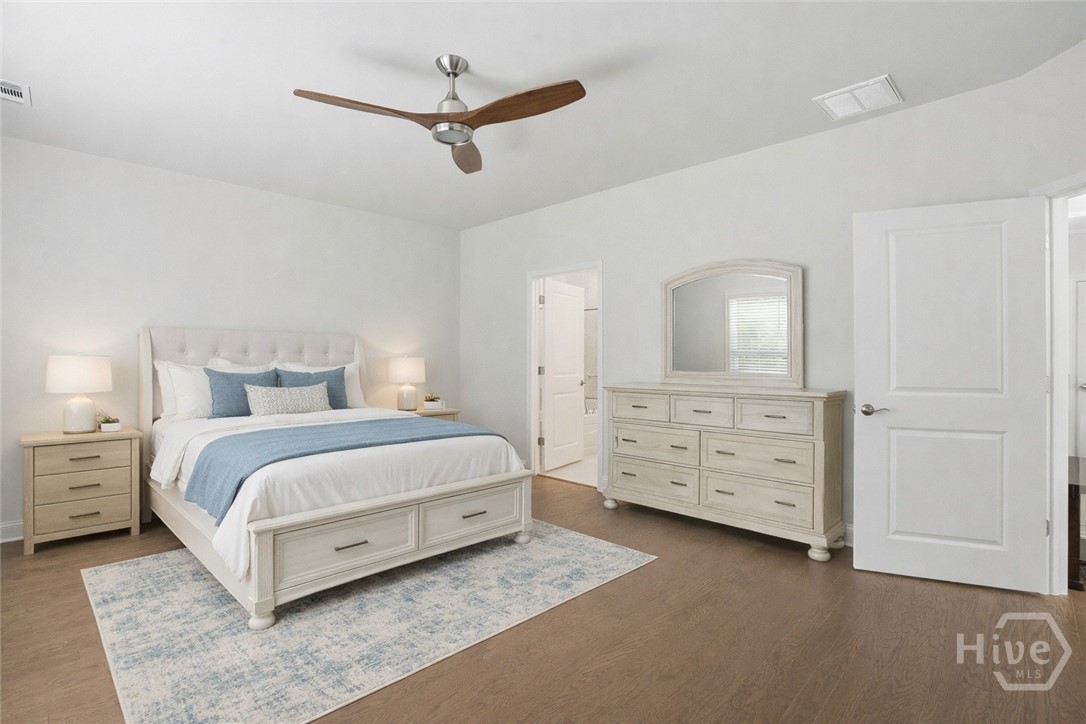 Primary bedroom - virtually staged