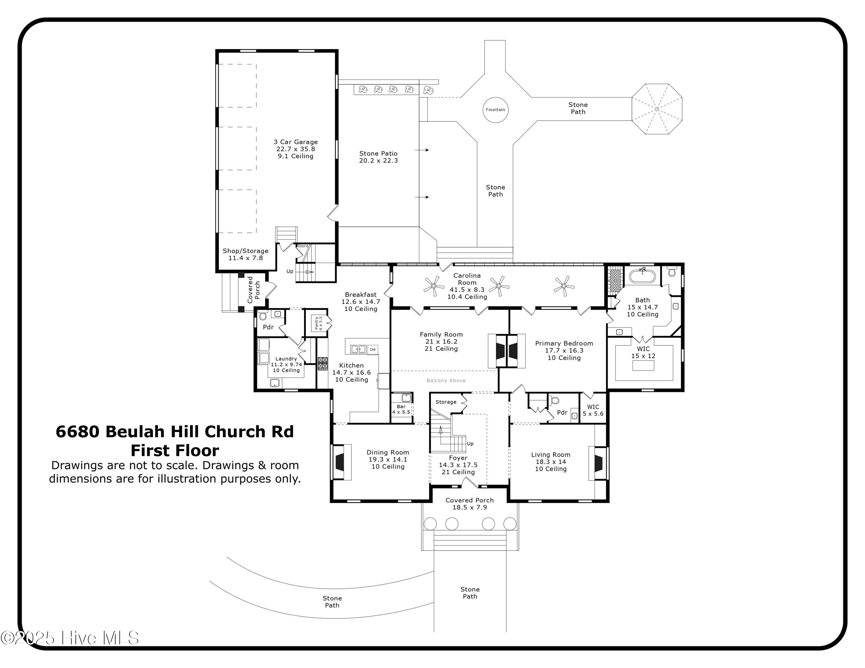 Main Level Floor Plan