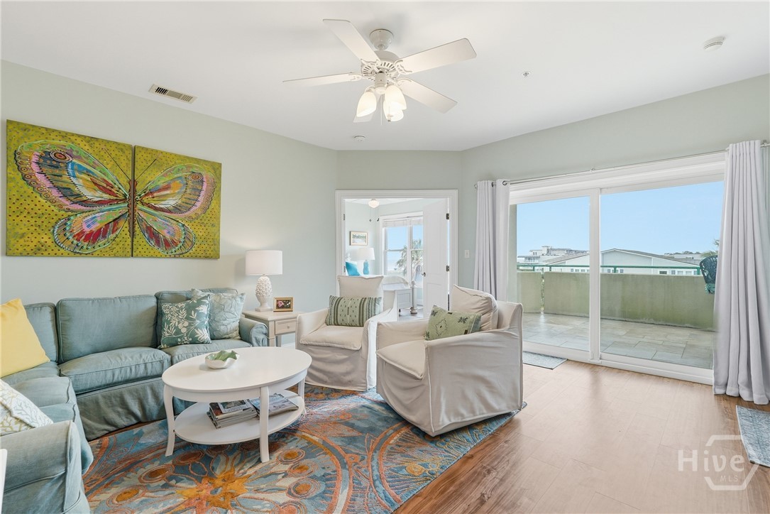 Ample natural light flows throughout