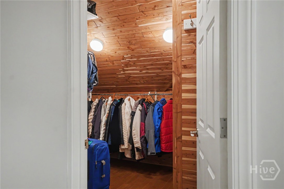 Cedar Closet in upstairs flex room