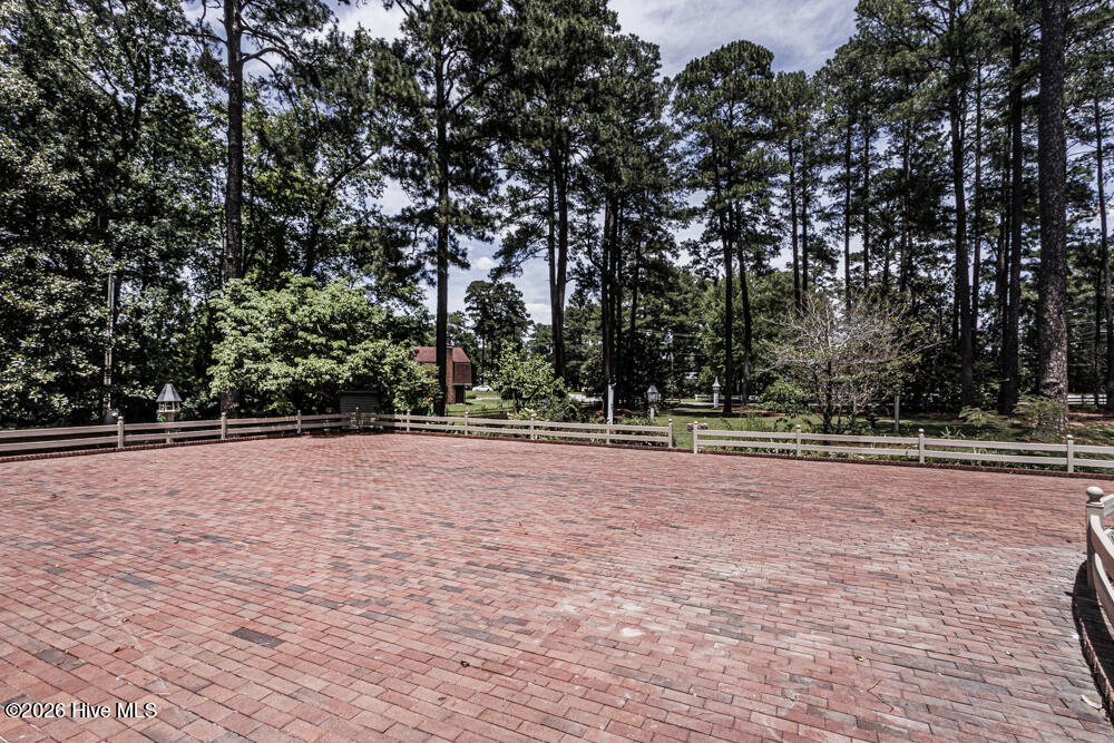 Brick driveway