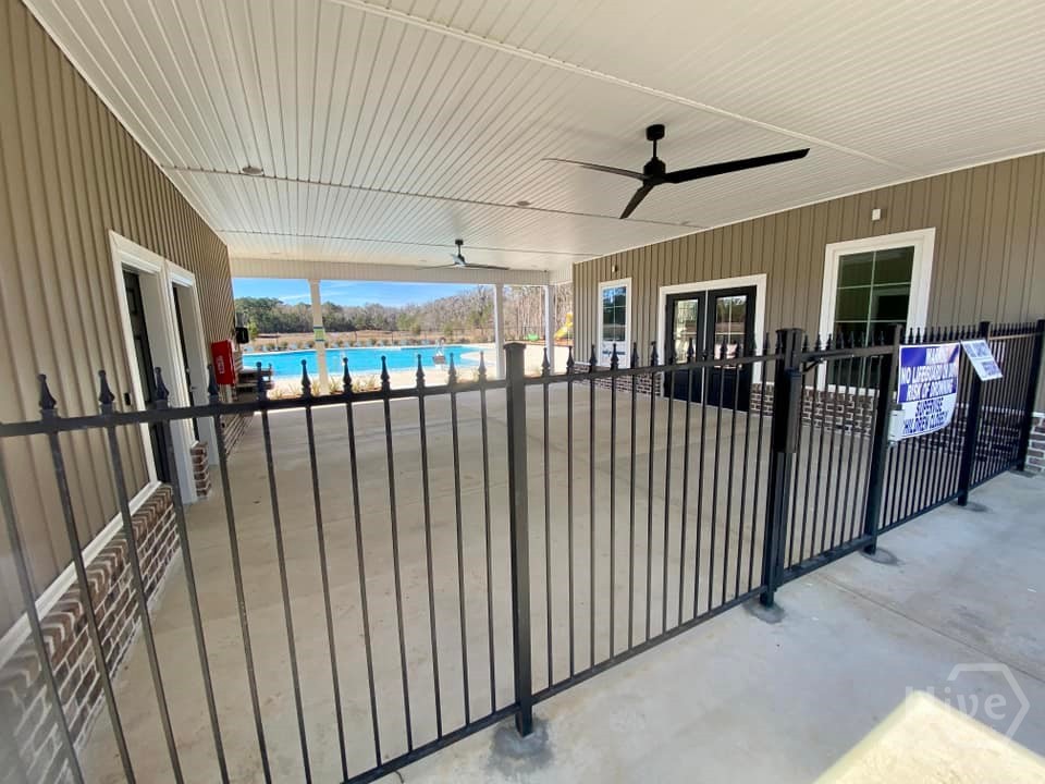 Community pool area - pavilion w / bathrooms and fitness room.