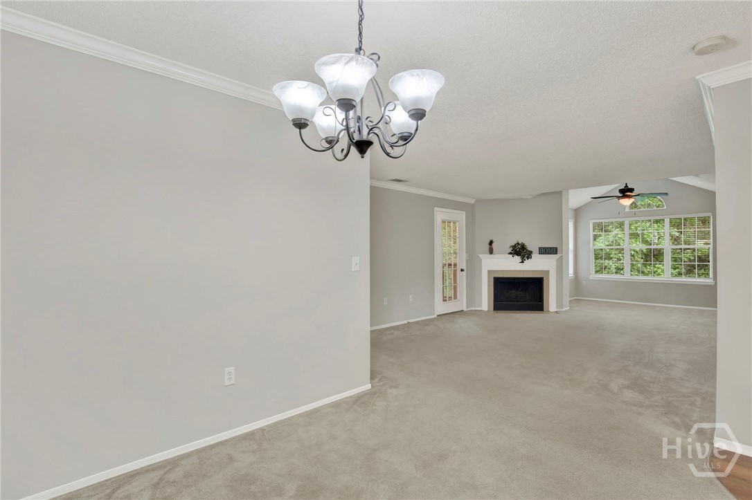 Dining open to living room