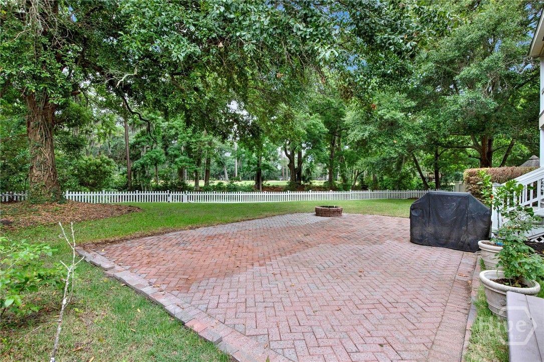 Brick paver patio