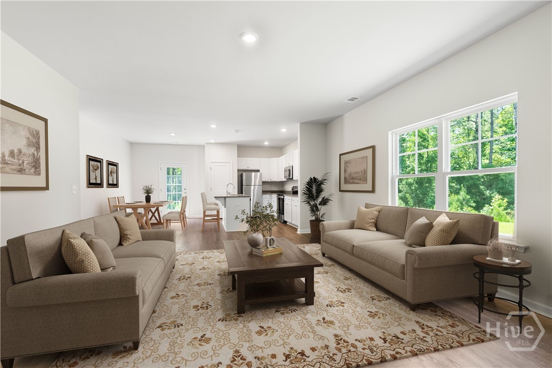 Virtually staged photo