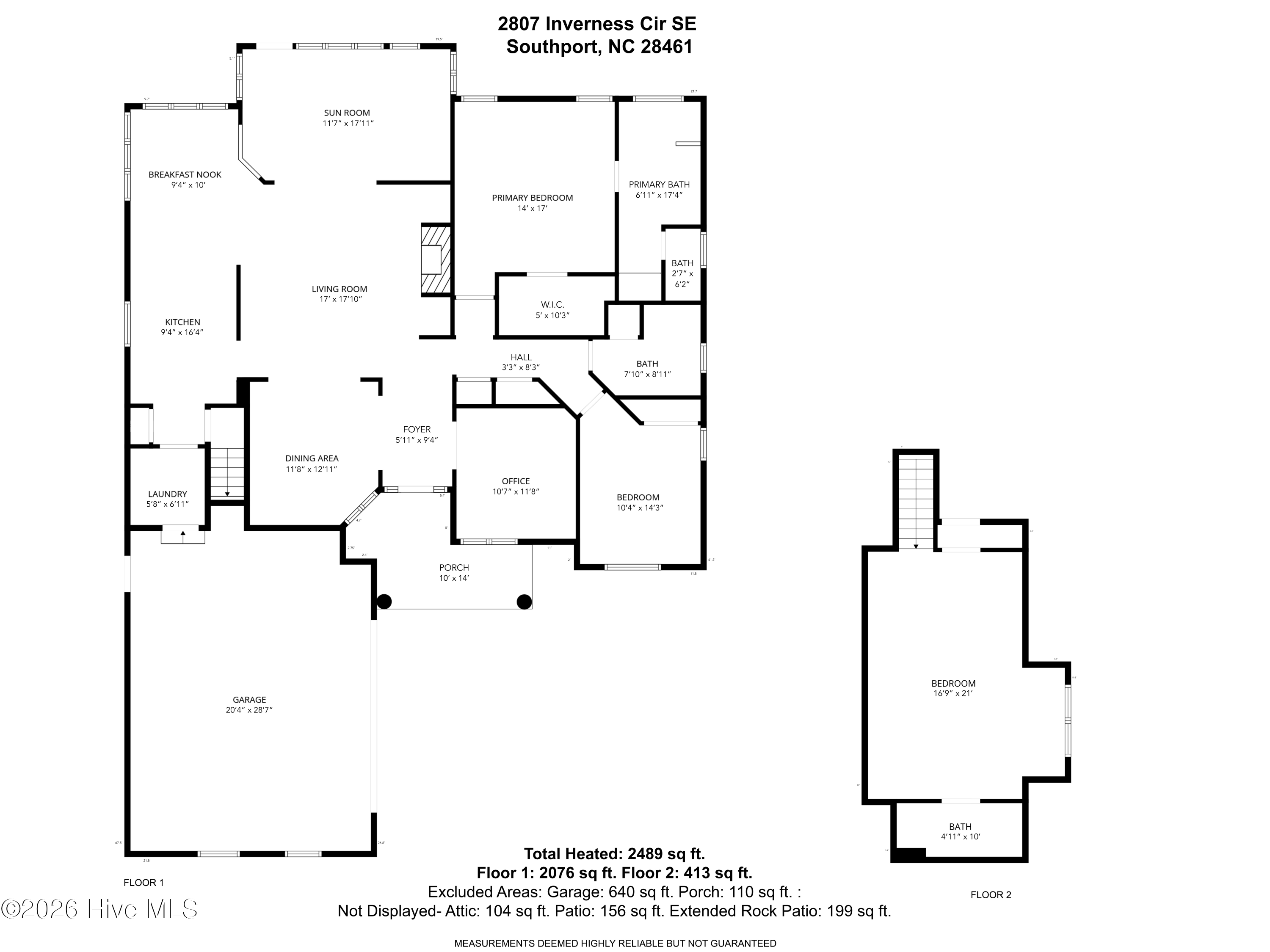 Exterior photo of 2807 Inverness Circle SE, Southport, NC 28461. MLS: 100612438