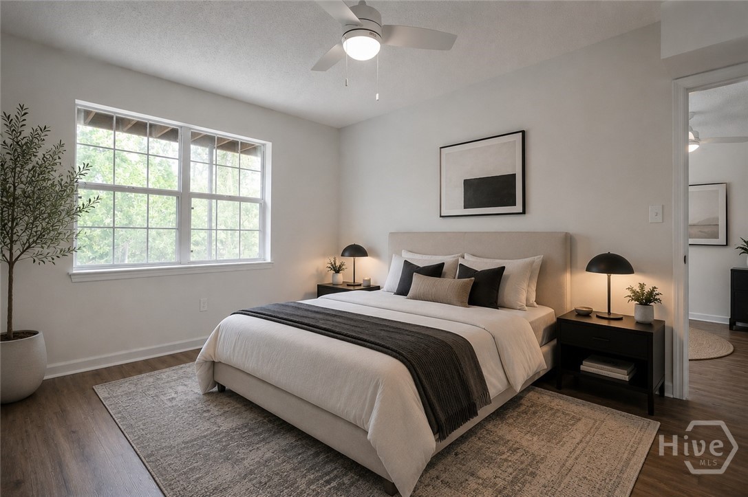 Virtually staged bedroom 2