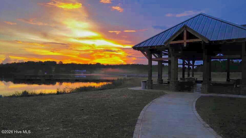 Sunset at the pavillion