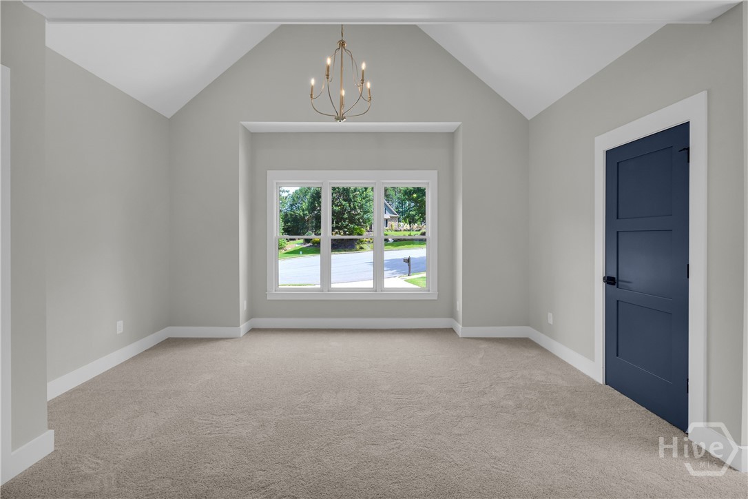 The spectacular owner’s retreat is a destination of its own, complete with a designer accent wall, private sitting area, pocket doors leading to a spa-inspired bath, and a unique secret passageway that adds a touch of charm and character you won’t find elsewhere.