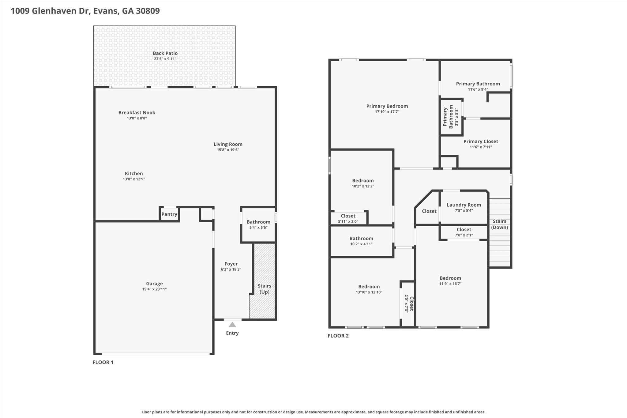 Homes For Sale - 1009 Glenhaven Drive<br/> Columbia County, Evans, GA 30809