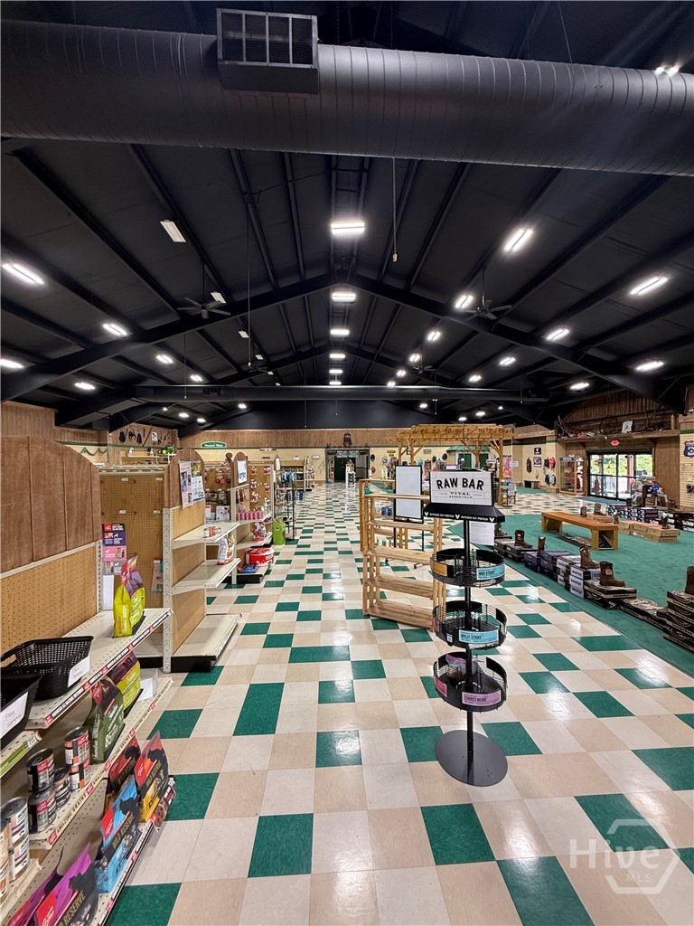 Retail floor shelving and product display