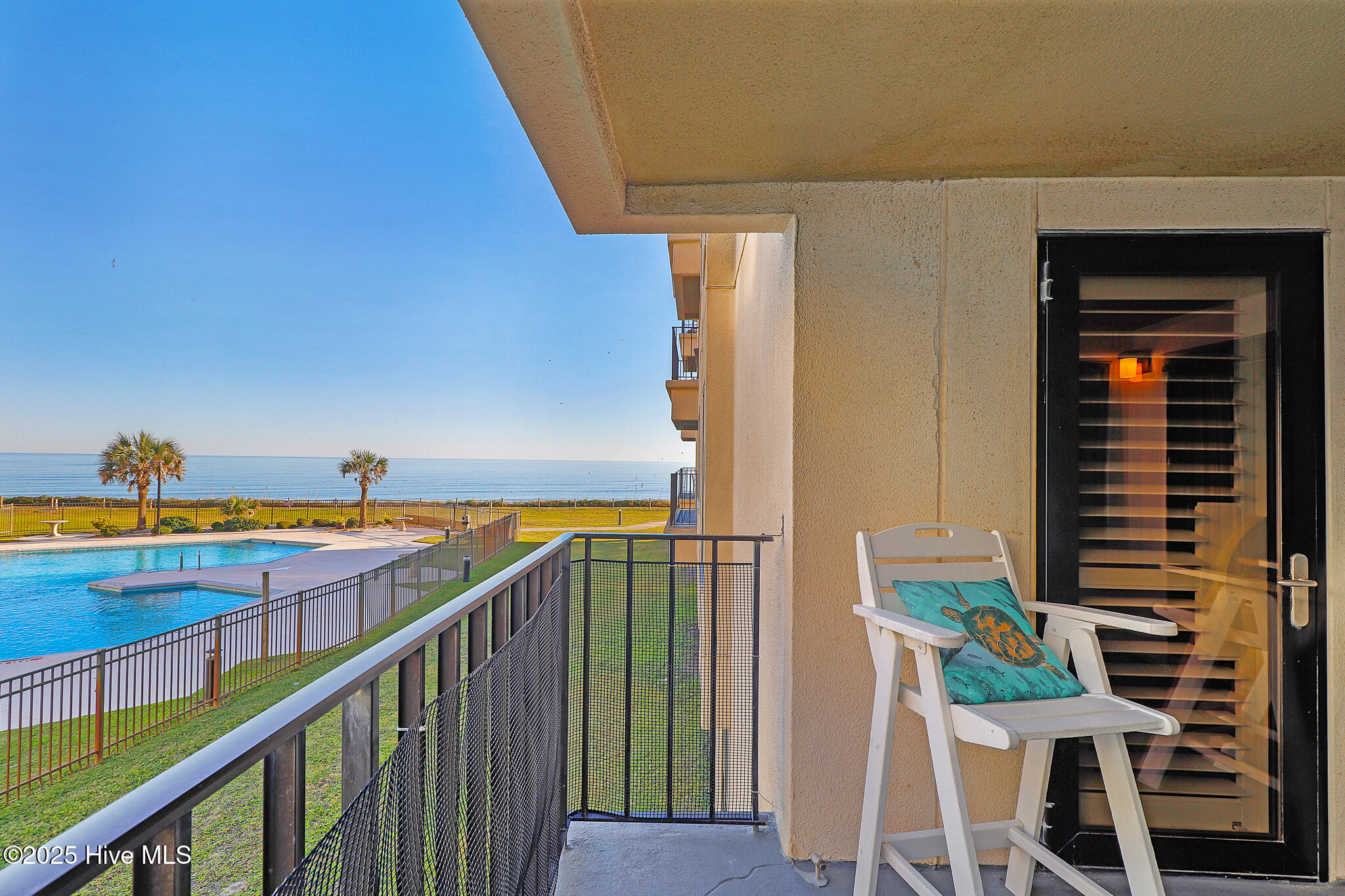 Ocean & pool views from covered porch