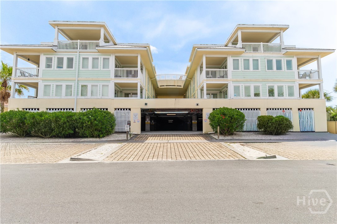 Garage side entrance to condo