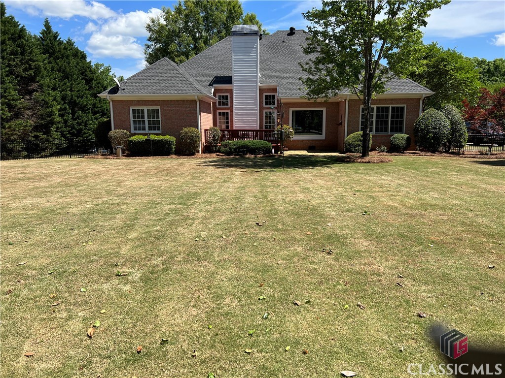 Sold Before Published.Pristine single level living with 4 bedrooms and 2 1/2 baths. The split bedroom plan features a formal dining room, large living room/study and a vaulted great room with gas fireplace.The fully renovated kitchen was taken to the studs and refinished with custom cabinetry, quartzite countertops new appliances and backsplash. Hardwood floors span the home with the exception of the master bedroom. The owner's suite boasts tray ceilings and gorgeous views of the rear yard.The Owner's bathroom was also gutted to the studs and was rebuilt with a large tile shower with frameless glass, a soaking tub and dual vanity. Three secondary bedrooms share a large hall bath which has a tub/shower combo and a double vanity.There isn't a more pristine lot in the development! This fully manicured and fenced in yard is perfectly level and well landscaped.  The deck overlooks this private sanctuary and provides a perfect space for a pool or gardening!